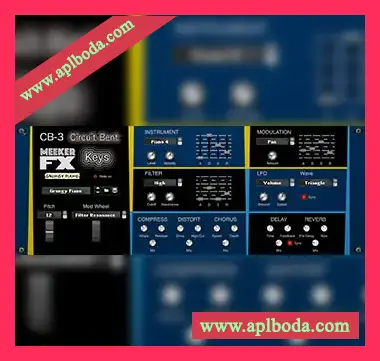 [CB-3钢琴键盘合成器]Reason RE Meeker FX CB-3 Circuit Bent Keys v1.0.0 [WiN]（886Mb）