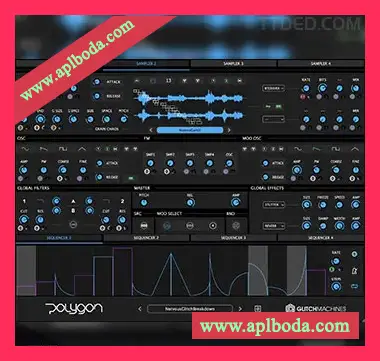 [混合采样器插件]Glitchmachines Polygon v2.0 [WiN, MacOSX]（886Mb）