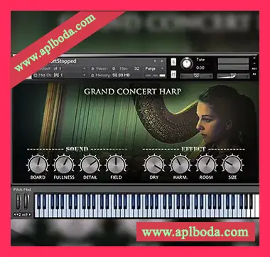 [音乐会竖琴音源]Hephaestus Sounds Grand Concert Harp [KONTAKT]（213Mb）