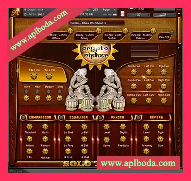 [塔布拉手鼓独奏音源]Crypto Cipher Audio Lab Solo Tabla [KONTAKT]（1.19Gb）