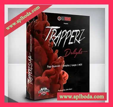 [Trap嘻哈说唱RnB鼓包素材]Tru-Urban Trapperz Delight Drum Kit [WAV, MiDi]（198Mb）