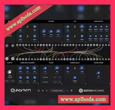 [模块化声音发生器效果处理器]Glitchmachines Quadrant v1.4.0 RETAiL [MacOSX]（6Mb）