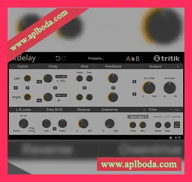 [多功能延迟效果器插件]Tritik tkDelay v1.5.0 [WiN, MacOSX]（17Mb）