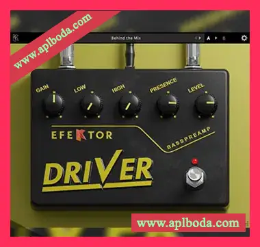 [Bass前置放大器效果器插件]Kuassa Efektor Bass Driver v1.0.1 [WiN]（37Mb）