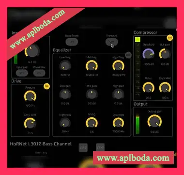 [贝斯通道条插件]HoRNet L3012 Bass Channel v1.0 [WiN, MacOSX]（9Mb）
