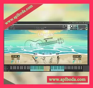 [尤克里里音源]Splash Sound Ukulele [KONTAKT]（1004Mb）