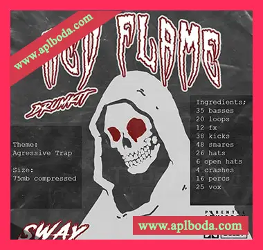 [Trap陷阱鼓组采样]Sway55 Sway Red Flame DRUMKIT [WAV]（75Mb）