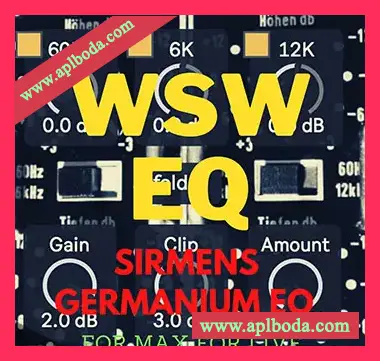 [Max for Live]PastToFutureReverbs WSW sIRmens Germanium EQ Plug-In !（3Mb）
