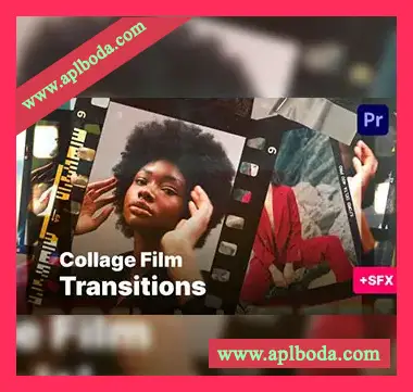 [PR模板电影拼贴过渡音效采样]VideoHive Film Collage Transitions Premiere Pro Templates（220Mb）