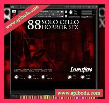 [大提琴FX音源]SampleHero 88 Solo Cello Horror SFX [KONTAKT]（89Mb）
