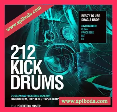 [电子乐底鼓采样]Production Master 212 Kick Drums Vol.1 [WAV]（14Mb）