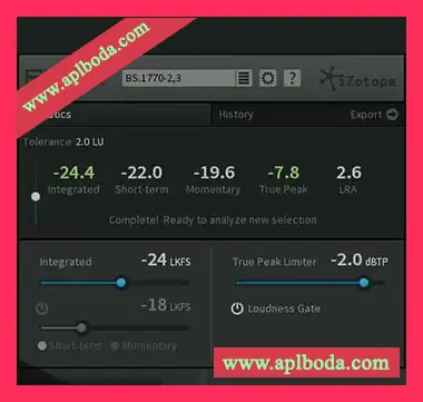 [自动响度控制修正工具]iZotope RX Loudness Control v1.03a v1.0 [WiN, MacOSX]（62Mb）