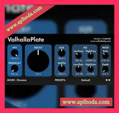 [经典板式混响插件]Valhalla DSP Valhalla Plate v1.6.3.3 [WiN]（3Mb）
