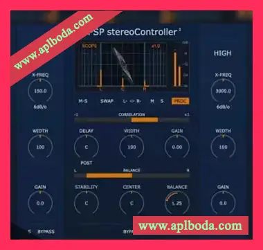 [双通道立体声信号校正工具]PSPaudioware PSP stereoController2 v2.0.1 [WiN]（13Mb）