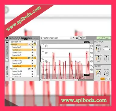 [样本音频触发器]apulSoft apTrigga 3 v3.5.1 [WiN, MacOSX]（118Mb）