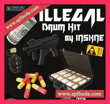 [Grime嘻哈陷阱素材]INSXNE 2021 Drill Drum Kit «ILLEGAL» [WAV, MiDi]（160Mb）