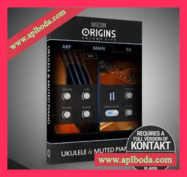 [尤克里里轻柔钢琴音源]Sonuscore Origin Series Vol.5 – Ukulele and Muted Piano [KONTAKT]（148Mb）