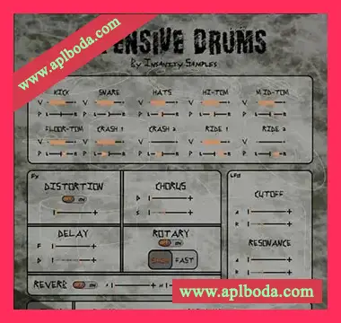 [鼓组打击乐音源Breaks]Insanity Samples Offensive Drums [KONTAKT]（569Mb）