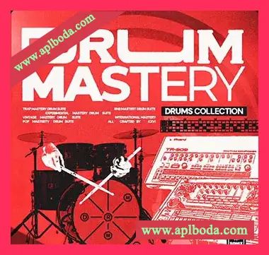 [流行陷阱灵魂RnB鼓组素材FL工程模板教程]KXVI Drum Mastery [WAV, MiDi]（13.2Gb）