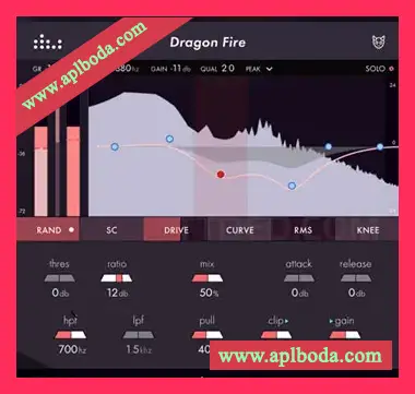 [音色压缩器插件]Denise Audio Dragon Fire v1.0.0 [WiN, MacOSX]（20Mb）