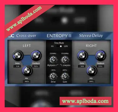 [立体声交叉延迟效果器插件]Cut Through Recordings Entropy II v2.7.7 [WiN, MacOSX, Linux]（15Mb）