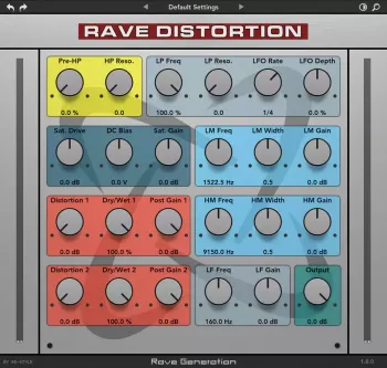 失真效果器插件 Rave Generation Rave Distortion v1.0.0 UNPACKED WIN MAC