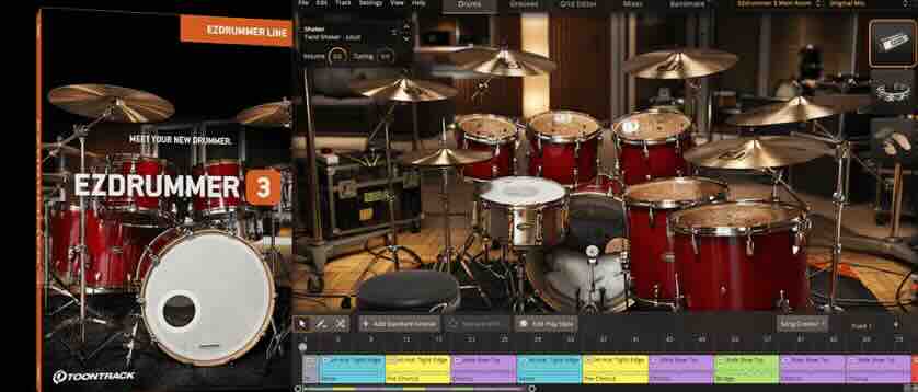 [66套EZ架子鼓]Toontrack EZdrummer 3 v3.1.0 / v3.0.6 CE [WiN, MacOSX]（140G）