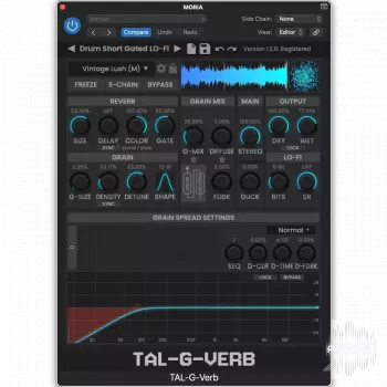 混响粒子插件 Togu Audio Line TAL-G-Verb v1.2.9 U2B Mac [MORiA]