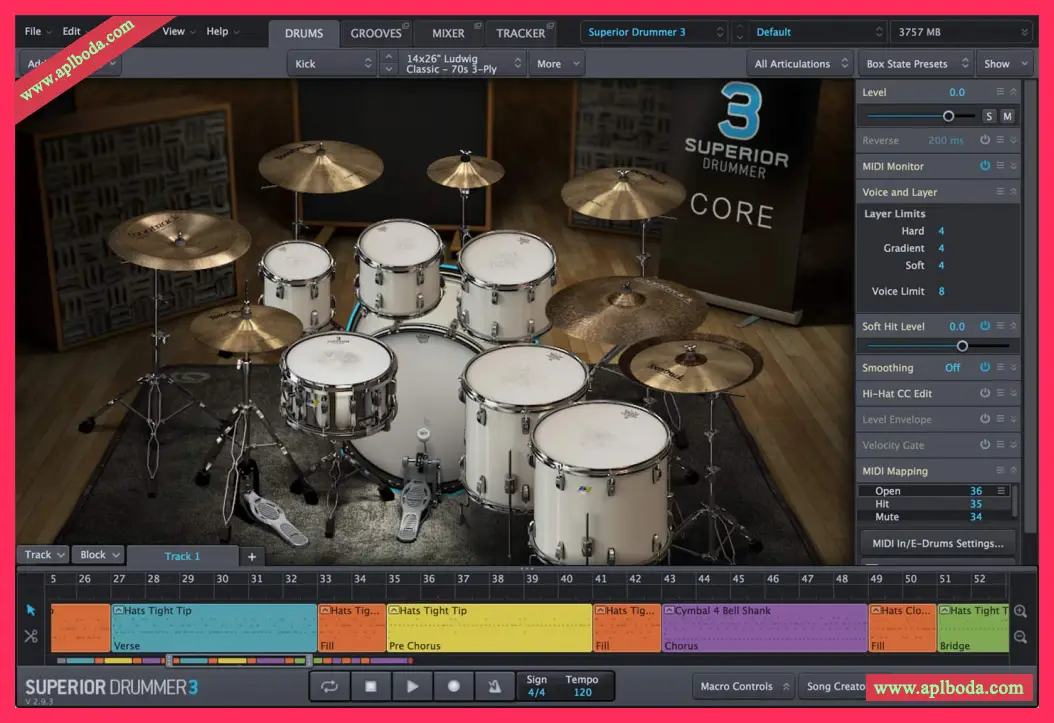 [最新超级鼓手全家桶]Toontrack Superior Drummer 3 v3.4.0 原厂音色+鼓拓展音色+安装教程+使用教程 [WiN MacOSX] (2010GB)