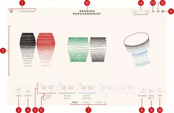 打击乐音源 康泰克 Native Instruments Session Percussionist 1.0.1 KONTAKT