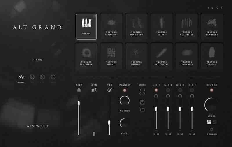 三角钢琴音色 Westwood Instruments Alt Grand KONTAKT