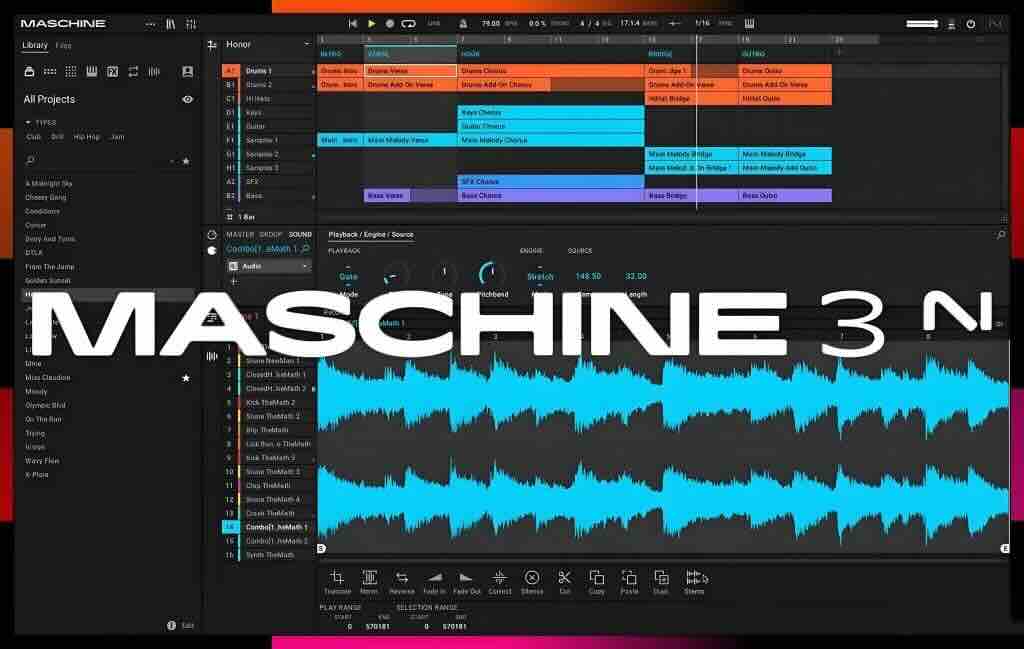 [节奏工作站 原厂音色 46个扩展]Native Instruments Maschine 3 v3.2.0 [WiN MacOSX]（32GB+）