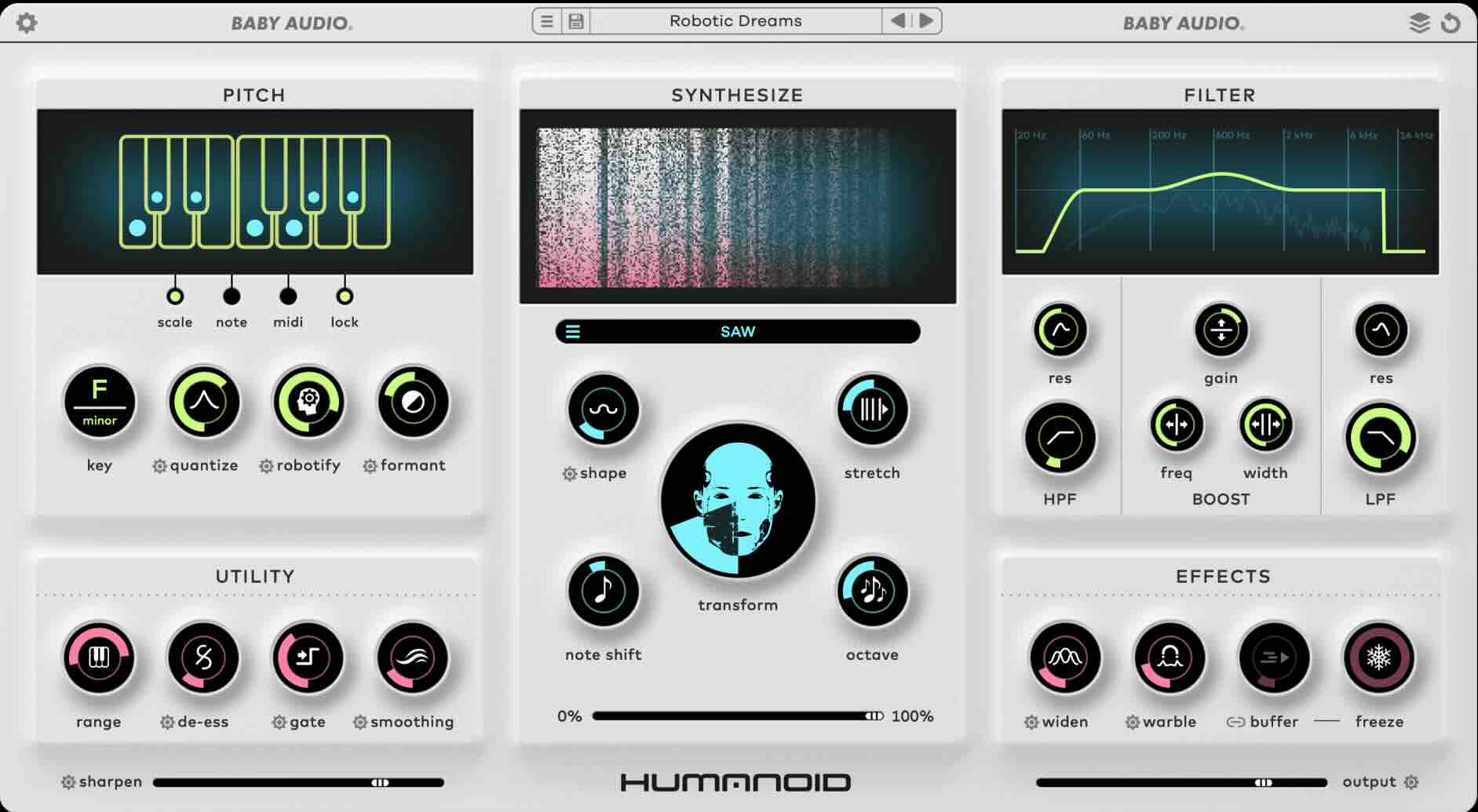 人声音高修正 BABY Audio Humanoid v1.2 [WiN macOS]