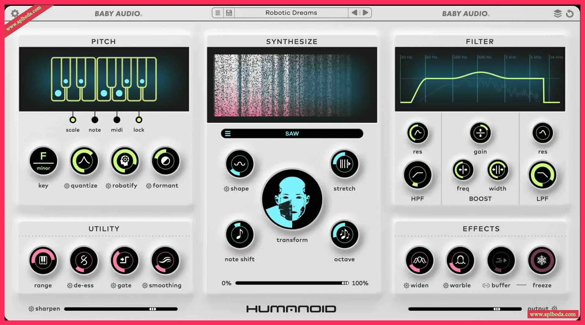 BABY Audio Humanoid v1.2 for Voice Pitch Correction [WiN macOS]