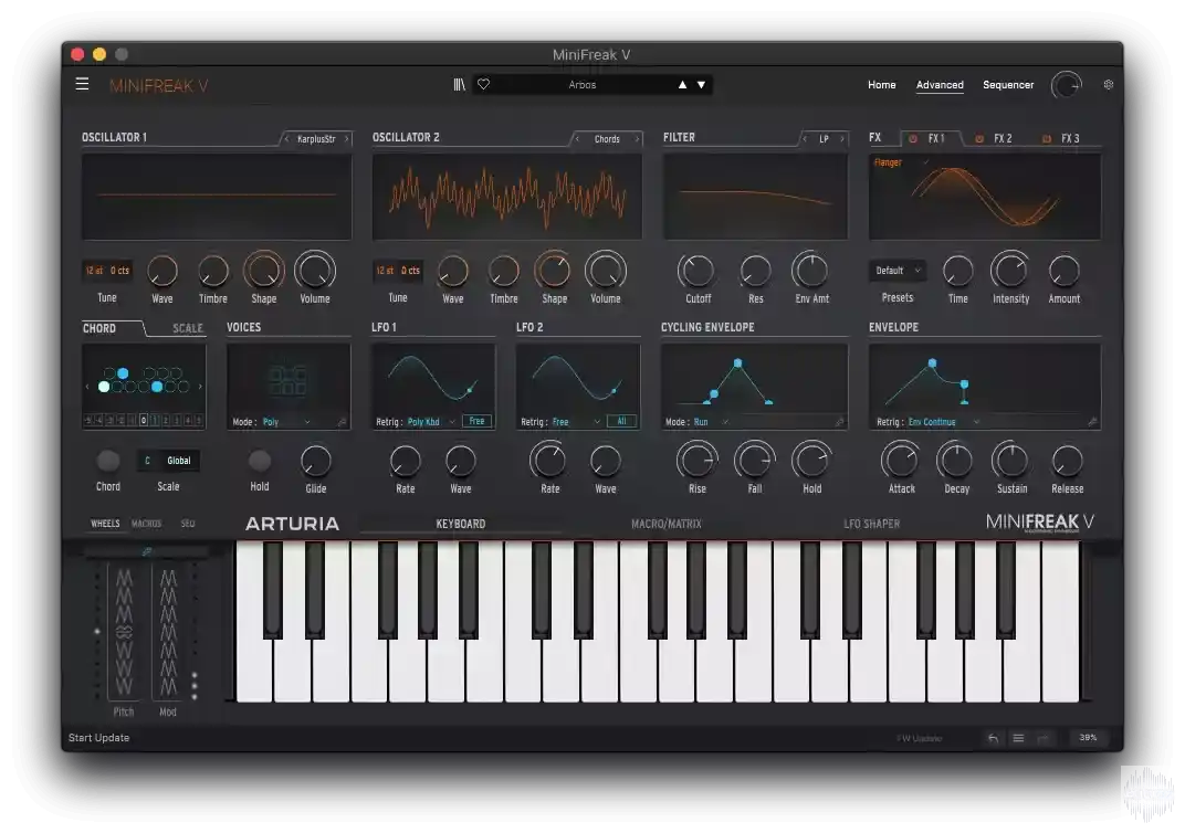复音混合键盘 Arturia MiniFreak V v4.0.1 WIN MAC