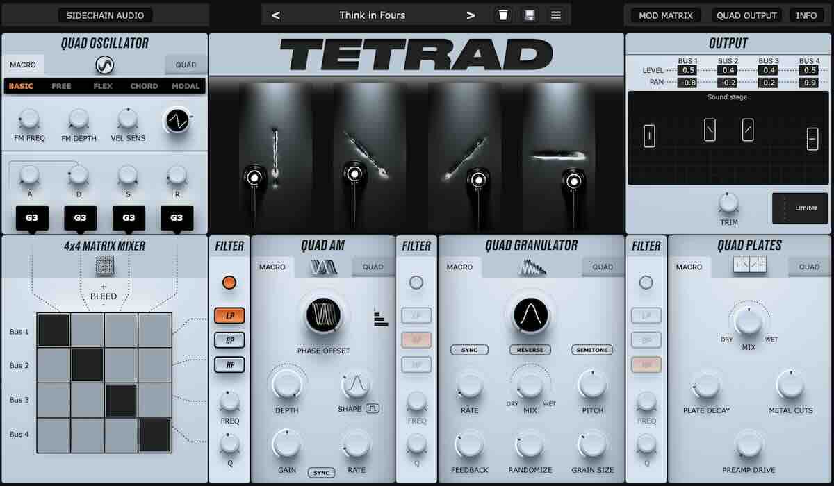 物理建模合成器Physical Audio Tetrad v1.0.1-WiN
