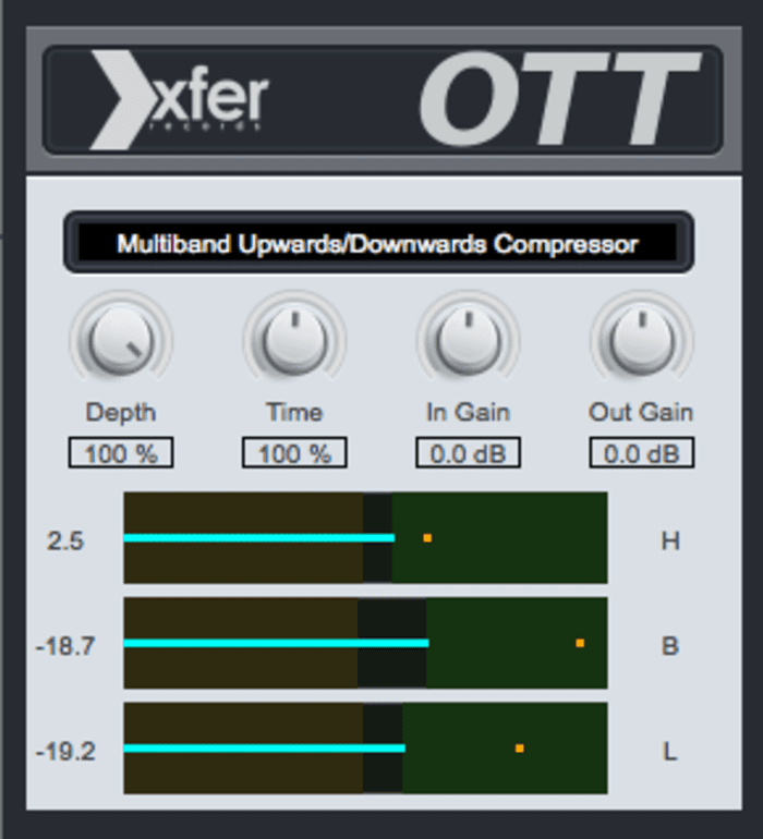Xfer OTT 多段压缩器插件