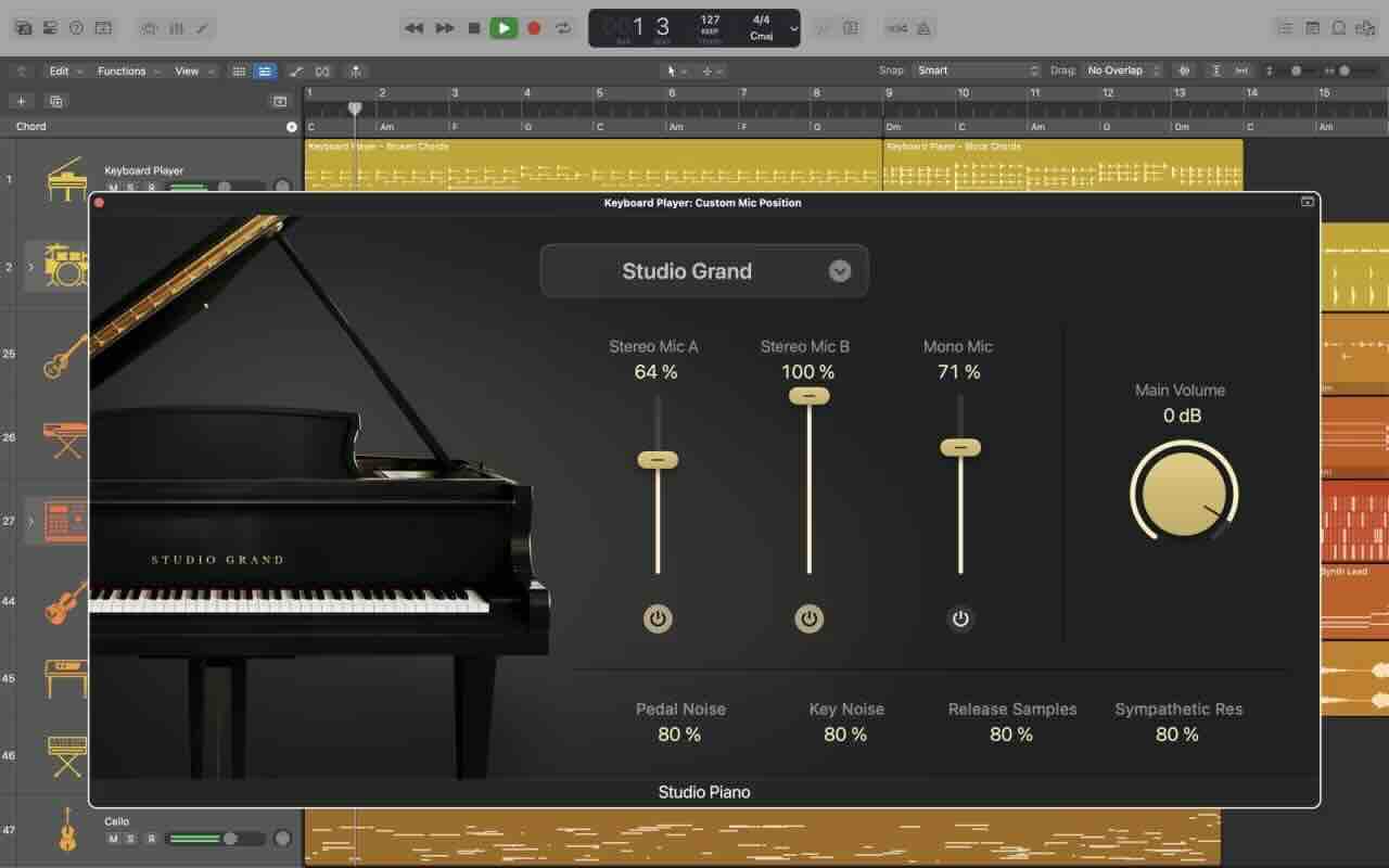苹果音乐制作宿主软件 Apple Logic Pro X v11.2.1 macOS AI增强 空间音频 键盘手 贝斯手 支持插件搜索