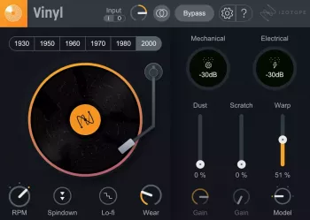 终极 Lo-Fi（低保真）插件 iZotope Vinyl v1.13.0.605 WiN
