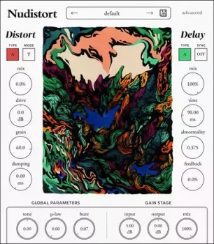 声音扭曲插件 Nudist Audio Nudistort v1.2.4 U2B macOS