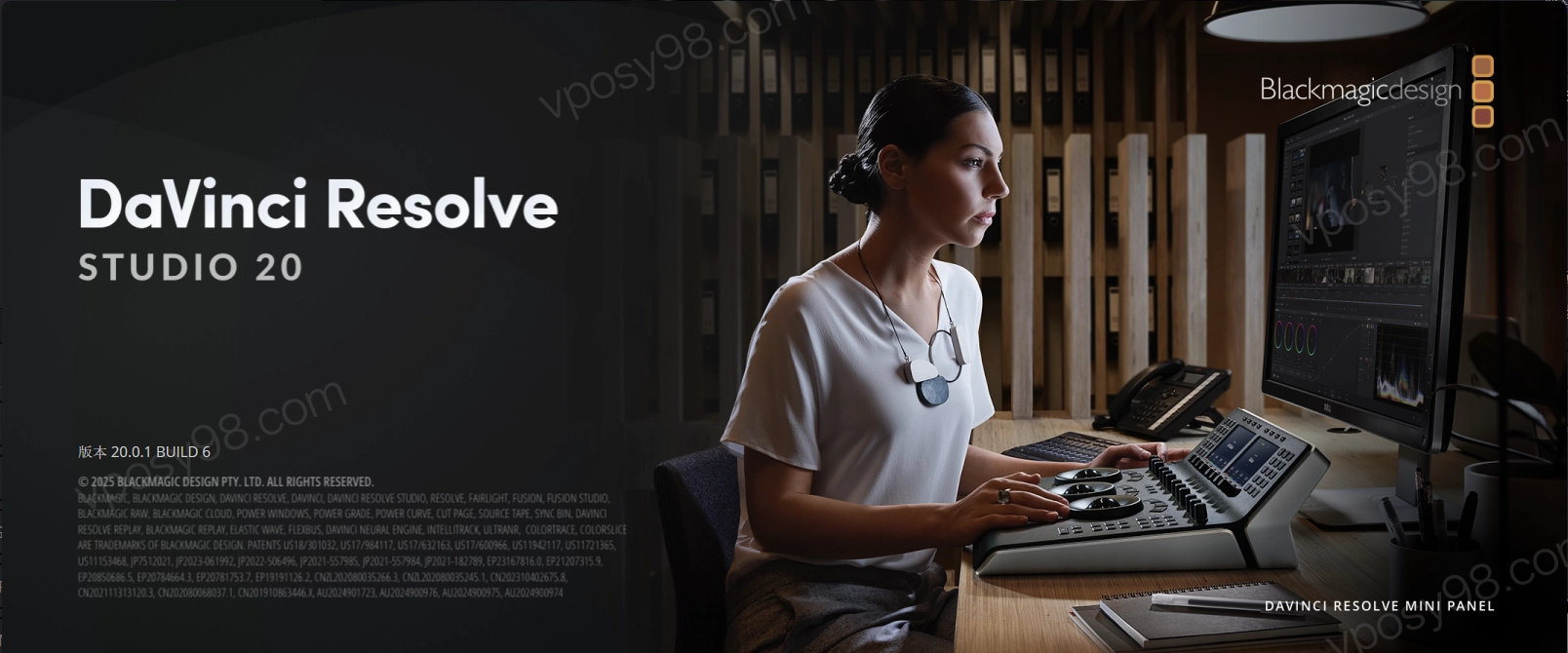 DaVinci Resolve Studio 20 for Win(达芬奇调色软件)v20.0.1中文正式版