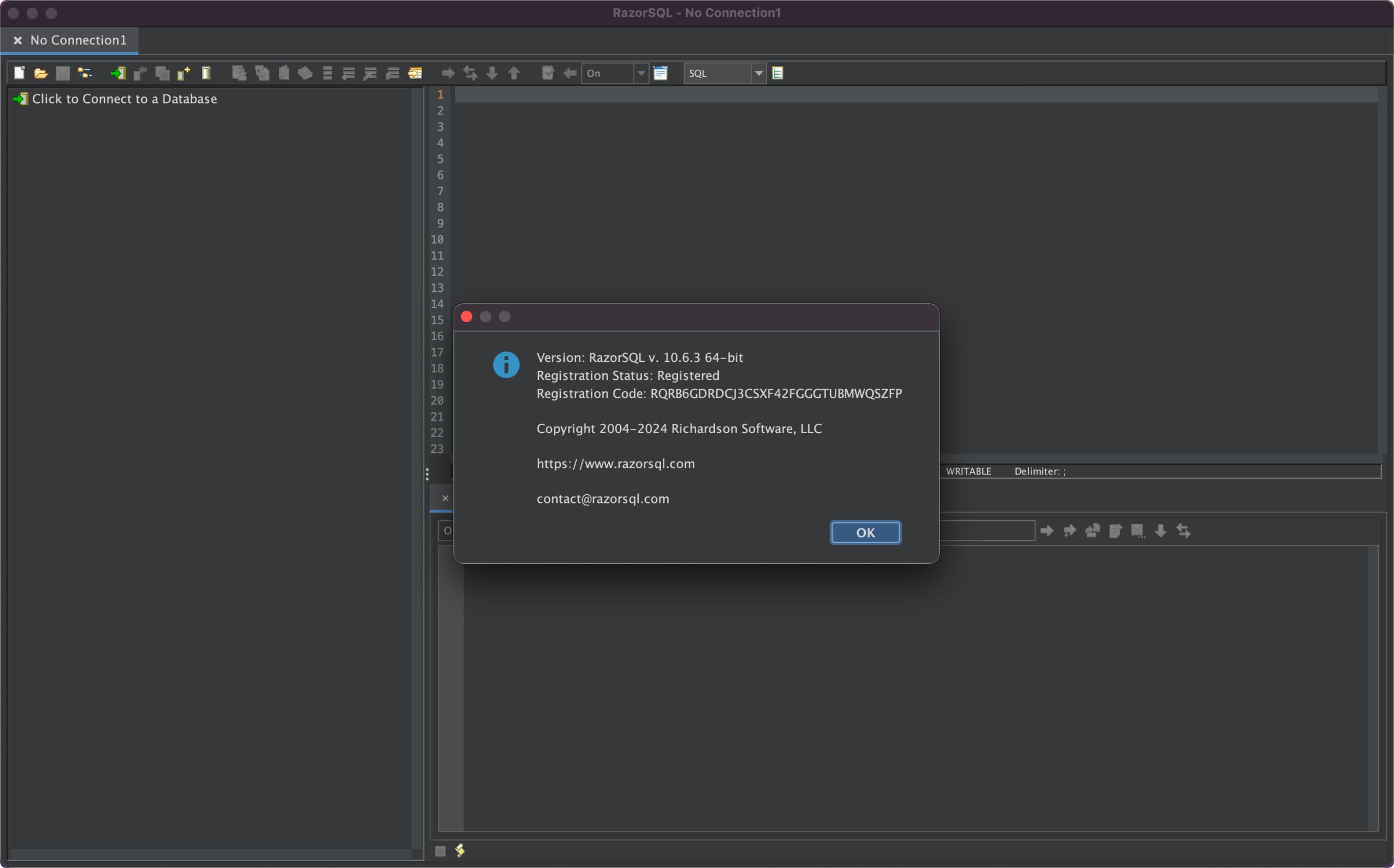 RazorSQL for Mac(多功能SQL数据库编辑器)v10.6.4注册激活版
