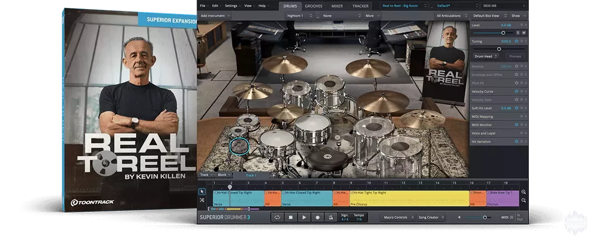 超级鼓手扩展 Toontrack Real to Reel SDX SOUNDBANK