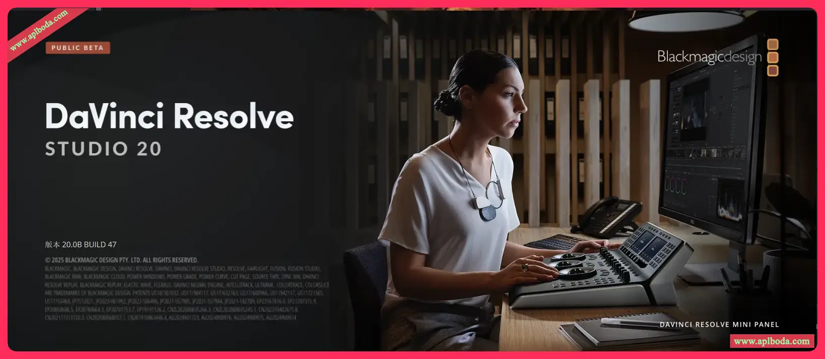 DaVinci Resolve Studio 20 for Win(达芬奇调色软件)v20.0B BUILD 47最新中文Beta版下载