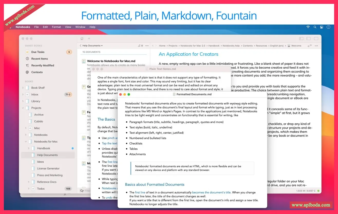 Notebooks v3.8.4 for Mac(多功能记事本)激活版