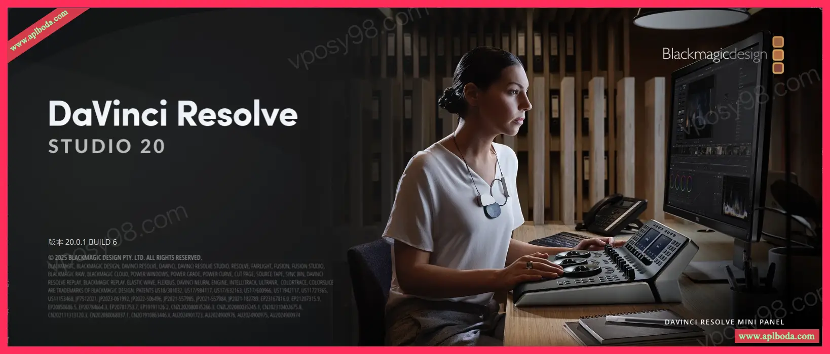 DaVinci Resolve Studio 20 for Win(达芬奇调色软件)v20.0.1中文正式版