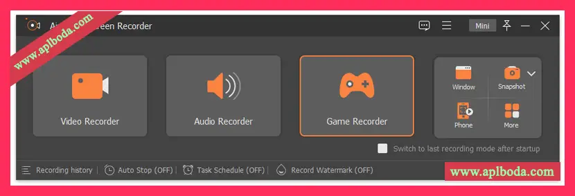 选择游戏录像机
