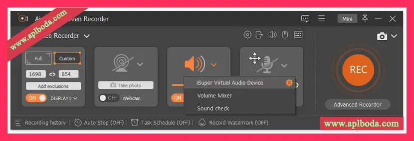 设置扬声器录音